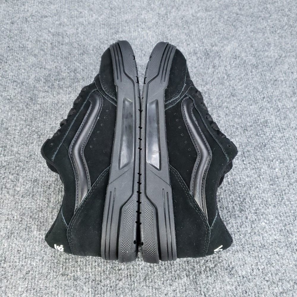 Vans Hylane Shoes Mens Size 8.5 Triple Black Skate Casual Sneakers Fat Tongue‎ - Picture 5 of 16